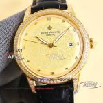 The latest hot-selling TW factory Patek Philippe gold dial diamond bezel watch 40mm (1)_th.jpg